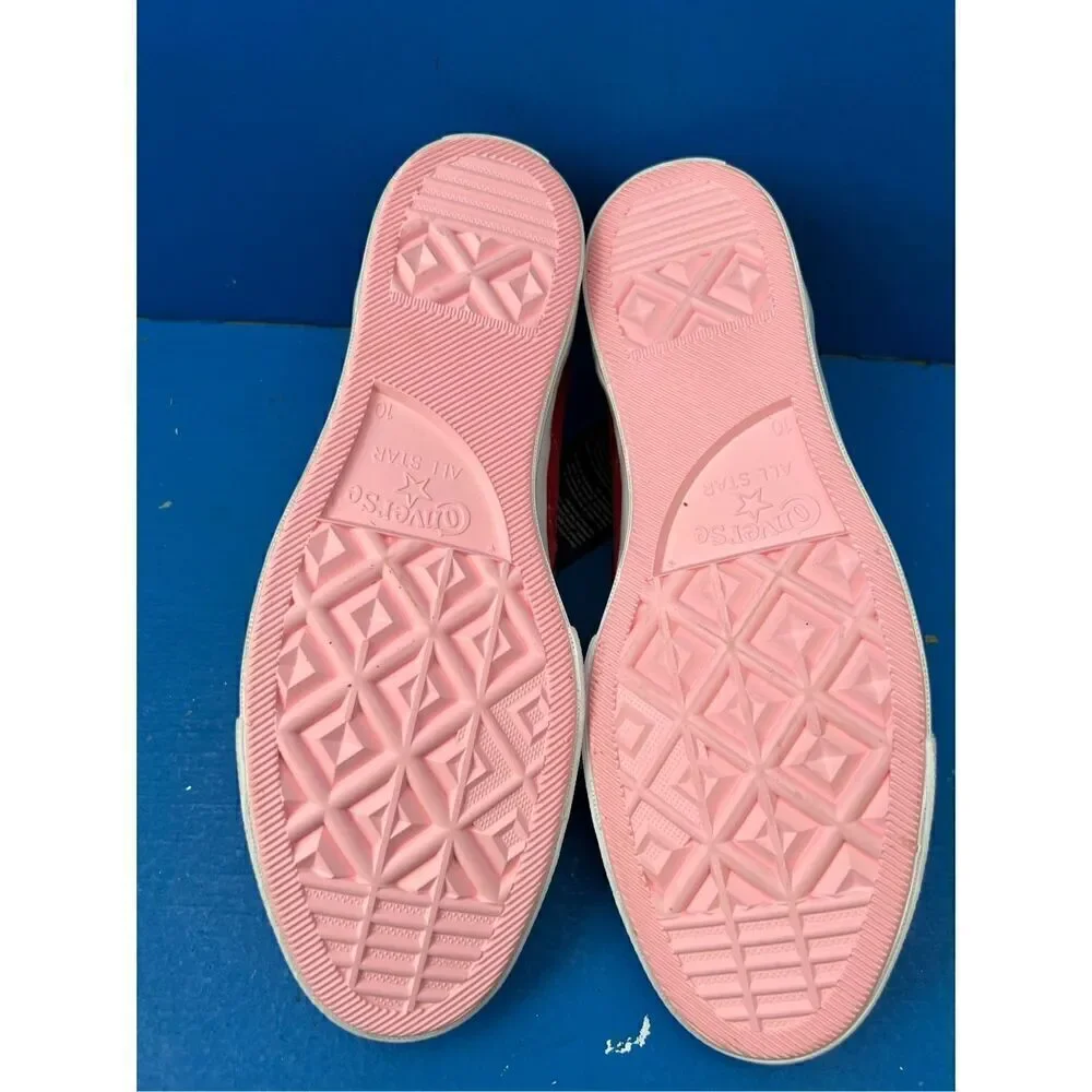 Converse Chuck One Star Ox Enamel Red Pink Pop Suede Women’s 12 and  Men 10  US - Picture 4 of 6